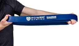 Гумка для фітнесу і кроссфіту Power System PS-4054 CrossFit Level 4 Blue (опір 22-50 кг) (PS-4054_Blue) - мініатюра 6