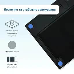 Ваги ADE Amina BE2306-6 цифрові для ванної чорний мармур (BE2306-6) - мініатюра 2