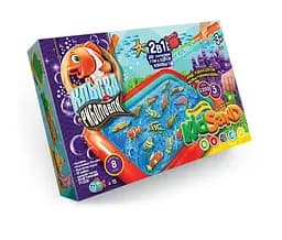 Настольная игра Клевая рыбалка и кинетический песок Kidsand, KRKS-01-01