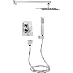 Душова система прихованого монтажу Qtap Aquarius термостатична на два споживача QTAQA65T103NGC Chrome, Хром