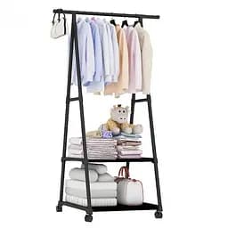 Універсальна міцна підлогова пересувна стійка вішалка для одягу Coat Rack - мініатюра 3
