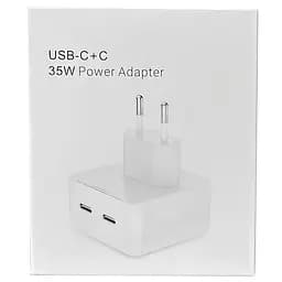 МЗП Brand_A_Class 35W Dual Mini Power Adapter for Apple (2USB-C) (AA) (box) White - мініатюра 3