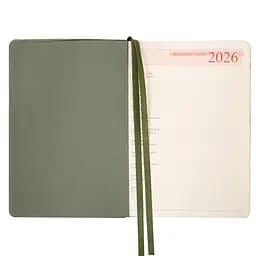 Щоденник-діловий записник А5 Leo Planner датований 2026 Boss хакі 368 сторінок (252635) - мініатюра 4