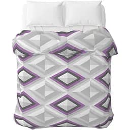 Пододеяльник Home Line Калейдоскоп бязь 145х215 см серо-фиолетовый (174449)