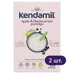 Молочная каша Kendamil с яблоком и черной смородиной 300 г (2 шт. х 150 г)
