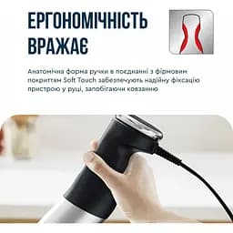 Блендер заглибний 8в1 Tefal Quickchef+ 1000 Вт чаша 800 мл чопер 500 мл кухонний комбайн 5в1 турборежим сіро-чорний (HB67G830) - мініатюра 14