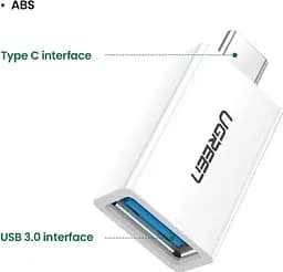 Перехідник-адаптер Ugreen US173 OTG Type-C USB-A 3.0 (30155) - мініатюра 2