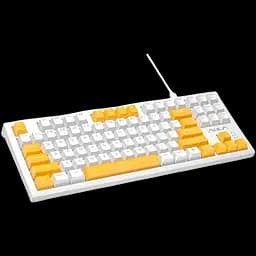 Клавіатура Aula F3032 Dark Yellow keys RGB White (6948391201757) - мініатюра 3
