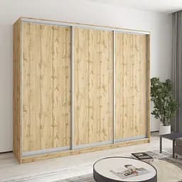 Шкаф-купе трехдверный MebelStar Уни AL 3ДСП 240x45x210 см Дуб тахо (MBS-4248)