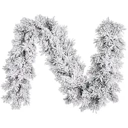 Гирлянда декоративная Black Box Trees Dinsmore Frosted искусственная с эффектом покрытия снегом 270 см бело-зеленая (8718861289053)