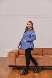 Куртка-сорочка 2в1 для вагітних демісезонна Alabama розмір L Lullababe Блакитний - мініатюра 8