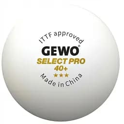 М'ячі для настільного тенісу Gewo Select Pro 40+ ITTF 6 шт. (86481200)