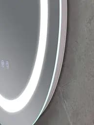 Дзеркало Mixxus Plain MC02-80 (LED Touch, годинник, антизапотівання, димер, регулювання яскравості) MI6931 - мініатюра 4