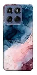Чехол Demsky Розово-голубые разводы для Motorola Edge 60 Fusion