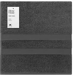 Рушник махровий Ardesto Splendid 70х140 см 100% бавовна темно-сірий (ART2370DG) 