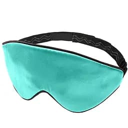 Маска для сну шовк "Чумацький Шлях" 3.1 з антиковзаючою резикою в Подарунковій упаковці Бірюзова (1162-02)