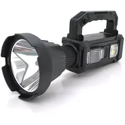 Фонарь переносной W5109+Solar, 3+3 режима, встроенный аккум, корпус пластмасс, тренога, USB кабель, Box