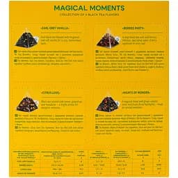 Чай чорний Tea Moments Magical Moments Асорті 4 смаки x 8 пірамідок - мініатюра 5