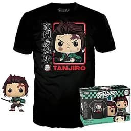 Набор Funko Pop Tee Set Фанко Поп Demon Slayer Tanjiro Клинок рассекающий демонов Танджиро 10 см DS BL K867 S