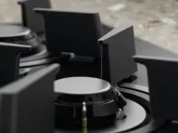 Варильна поверхня газова на склі Electrolux 75 см чугун електронне керування Hob2Hood чорний - мініатюра 3
