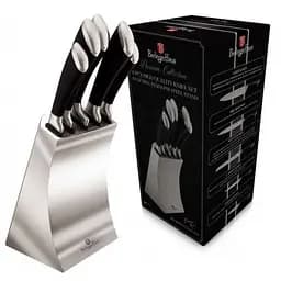 Набір ножів Berlinger Haus Black Royal Collection, 6 предметів, сріблястий з чорним (BH 2426)