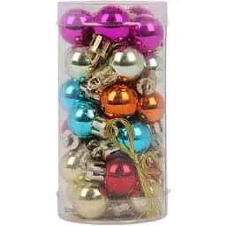 Набір новорічних куль Yes! Fun пластик 2 см 30 шт. мікс кольорів (975113)
