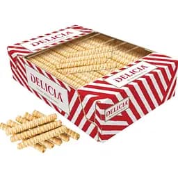 Вафли Delicia Трубочки со вкусом топленого молока 500 г (841518)