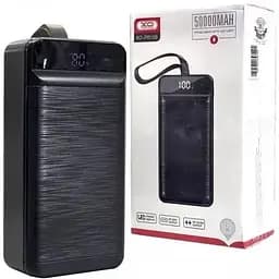 Зовнішній портативний акумулятор XO PR158 50000 mAh 22.5W чорний 6920680829279 - мініатюра 2