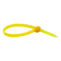 Кабельна стяжка (хомут) 400*5 жовта (внутр. уп. 100шт) ТМ СПЕКТР LUX