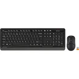 Комплект (клавиатура + мышь) A4Tech Fstyler FG1012S, комплект беспроводной клавиатуры с мышью, цвет черный (FG1012S (Black))