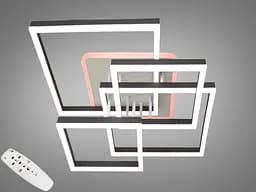 Світлодіодна люстра Diasha з кольоровою підсвіткою 7001 WH LED 3color dimmer - мініатюра 2
