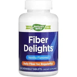 Суміш клітковини з вівсяних висівок Nature's Way Fiber Delights, 60 жувальних таблеток для поліпшення травлення