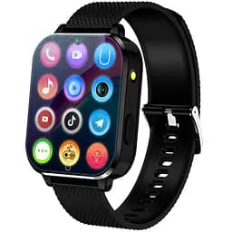 Смарт-часы JETIX DF100 Pro c 4G видеозвонком, виброзвонком и влагозащитой IP67 - Black