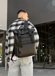 Мужской рюкзак Sambag RollTop LTTm черный 43 х 31 х 14 см (24238001m)