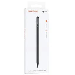 Стилус Borofone BG100 Universal active capacitive pen with digital display Black - мініатюра 2