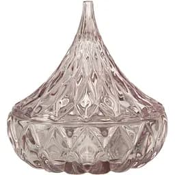 Цукерниця J-Line скляна 13 см рожева (23559)