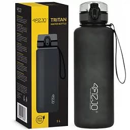 Пляшка для води спортивна 4FIZJO P-5905973403788, 1000 мл, чорний