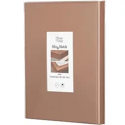 Простирадло на резинці Ardesto Mix&Match, 180x200+30см, 100% бавовна, сатин, шоколад (ART1820FSH)