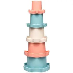 Пирамидка Nip Зеленая серия из стаканчиков 5 шт. (37088)