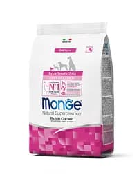 Сухий корм MONGE DOG Extrasmall Puppy & Junior для цуценят мініатюрних порід з куркою 800 гр