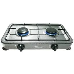 Настольная газовая плита двухнфорковая Domotec MS-6602 0,54 кВт х2 Серая