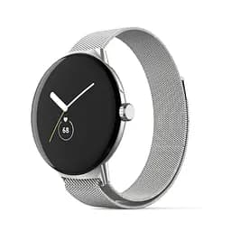 Ремінець металевий для смарт-годинника Google Pixel Watch 41 mm, Milanese Magnetic, сріблястий, міланська петля, браслет на магнітній застібці, сумісний з годинником Google Pixel Watch, для моделей з розміром корпусу 41 мм, ArmorStandart (ARM75448)