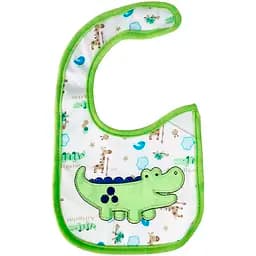 Слюнявчик тканевый Mega Zayka Crocodile на липучке MGZ-0614-1