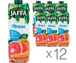 Jaffa Fitness, Упаковка 12 шт. x 0.95 л, Нектар натуральний Апельсин-грейпфрут Джаффа