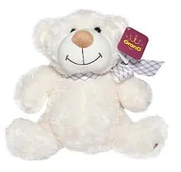Мягкая игрушка Grand Медведь с бантом, 33 см,белый (3301GMB)