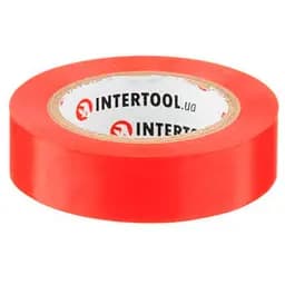 Стрічка електроізоляційна Intertool ізолента 10 м x 17 x 0.15 мм червона в упаковці 10 шт.