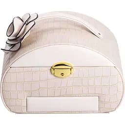 Кейс-органайзер Yiwu для прикрас із защіпкою 24x17x18 см бежевий HP-5-21BE