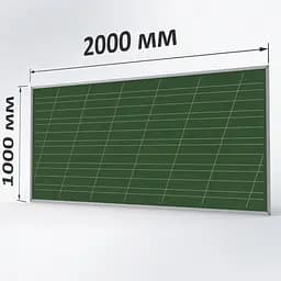 Крейдяна дошка ТСО зелена 2000х1000 мм "КОСА ЛІНІЯ"