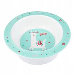 Тарілка з меламіну на присосці Canpol babies Exotic Animals 270 мл бірюзовий (4/519_tur)