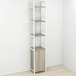 Етажерка 4/34 Ferrum-decor Серії Конект із тумбою 179x34x28 Білий ДСП Сонома Трюфель (FRD-104474)